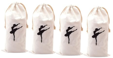HONMEET 4stücke Kordelzug-Tasche Für Ballett-Schuhe Damen Und Mädchen Als Aufbewahrungstasche Und Reisebeutel Mit Platz Für Tanz-zubehör