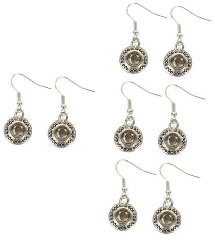 SOIMISS 4pairs Vintage Teacup Earring Women Dangling Earrings Tea Cup Ear Charm