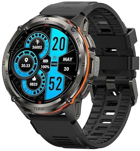 KOSPET 14000018000 Smart Watch T3 Ultra, 1,4 tum amoled, GPS, 170 moduri sport, vattentät svart