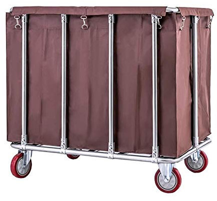 Cesta De Lavandería con Ruedas Carro Clasificador De Lavandería con Ruedas Comercial con Ruedas, Carro De Limpieza para Servicio De Limpieza del Hotel con Bolsa Extraíble