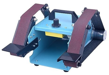 DIKAMAN Amoladora de Banco, Lijadora de Banda, Rectificadora multifunción, Cinta abrasiva eléctrica, Cinta pulidora, rectificadora, lijadora de Madera y Metal, Cinta pulidora para afilar
