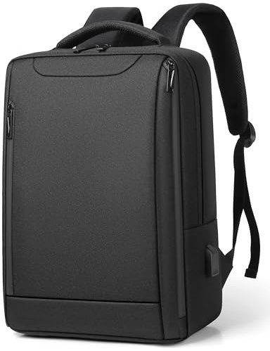 Mixroom - Zaino Porta PC con Scomparto Custodia per Computer Portatile Borsa Laptop Notebook fino ai 15.6 Con Attacco USB Scuola Viaggio Casual Z38 (NERO)