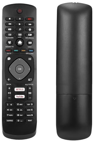 Telecomando universale Vinmooog, di ricambio per Philips Smart TV 4K UHD HDR Smart TV - Nessuna configurazione richiesta
