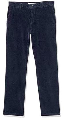 Pantaloni in Velluto a Costine da Uomo Pantaloni a Taglio Dritto Pantaloni di Velluto a Costine Tinta Unita Pantaloni Casual Gambe Larghe Pantaloni Dritti in Velluto a Costine, Blu scuro, XXL