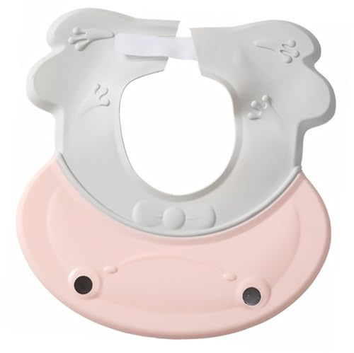 Holibanna Bademütze mit Ohrenschutz für Junge Mädchen Duschhaube Haube Kopfbedeckung für Kinderbad Ergonomischer Form Verstellbar