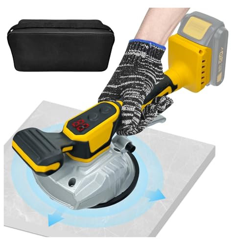 Machine à poser les Carreaux, Machine de nivellement de carrela sans balais, vibrateur à afficha numérique, batterie 20 V, 8 vitesses