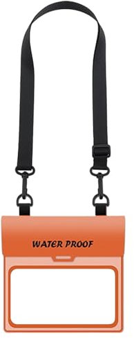 Genérico Phone Waterproof Pouch, PVC Dry Bag Case, 7.87x7.87 Inches Sensitive Touch Screen Access, Large Capacity Smartphone Holder for Beach, Outdoor, Travel and Daily Leisure Use