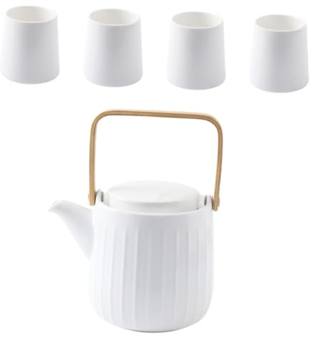 HOLIDYOYO Tetera De Cerámica Taza Juego De Té Completo Set De Té De Cerámica Para Bebidas Juego De De Plato