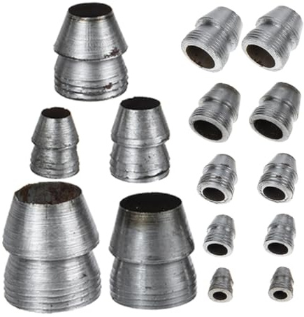 LALAFINA 15pezzi Cunei Manico Rotondo in Metallo Kit Per Martello Accessori Per Utensili Agricoli Cunei Manico Per Lavorazione Del Legno Rinforzo Per
