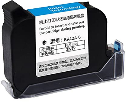 BUBEFSKD BK42A-6 Cartouche d'encre à séchage rapide 12 7 mm Imprimante à jet d'encre portable 42 ml Solvant pour imprimantes non cryptées Séchage rapide Pour imprimantes non cryptées