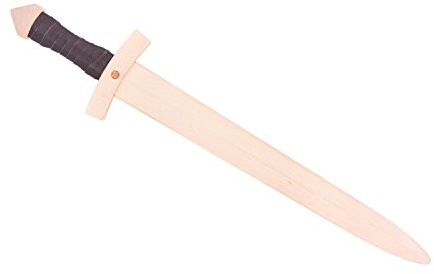 Holzspielerei Ritterschwert Lanzelot aus Holz für Kinder, ca. 60 cm lang - Spielzeug Schwert für kleine Ritter (Natur)