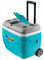 Pinnacle Frigorifero portatile 30 litri Roller 30 L con ruote, Campeggio-Sport, Blu e Bianco, 48 x 33,5 x 41 cm