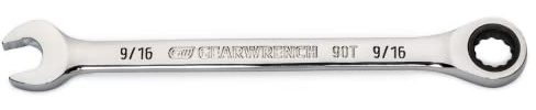 GEARWRENCH 9/16 4 Degree Swing Arch 12 Point Ratcheting Combination Wrench - 86946