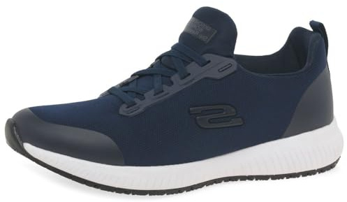 Skechers Women's Squad Sr Trainer, Navy Flat Knit, 7 UK