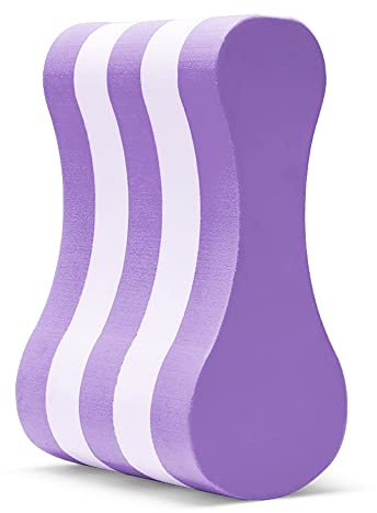NEAGLORY Swimming Pull Float, Soft Swimming Float Kickboard, EVA 5-Layer Pull Buoy Leg Float, Pool Training Aid, Legs and Hips Support for Adults, Kids, and Beginners, Purple