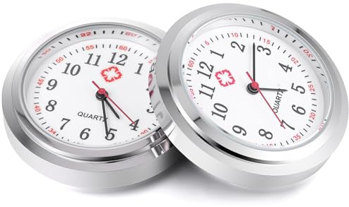 UKCOCO FOB Watch- Zifferblatt Kreativer Quarz- Taschenuhr- Zifferblatt Praktische Krankenschwester Taschenuhr Zubehör Als Geschenke an Ihre Freunde 2 Stücke