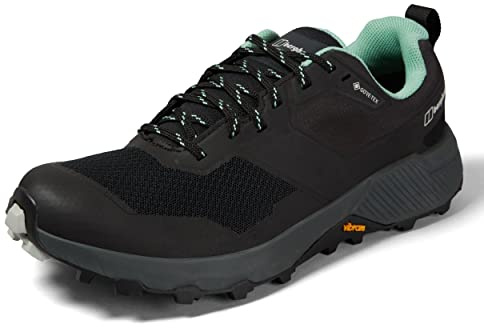 Berghaus Trailway Active Gore-tex damsko vandringskänga, Svart grönt, 38.5 EU