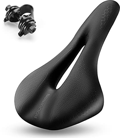 ROCKBROS Bike Seat Memory Foam Bike Saddle Comfortable Waterproof for City MTB Racing Bikes