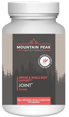 Mountain Peak Nutritionals Joint Formula - Joint Support Supplement with Glucosamine, Boswellia & Vitamin C - Supports Joint Flexibility & Mobility - Hypoallergenic Dietary Supplement (120 Capsules)