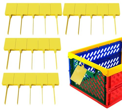 Cintas de marcado grabables Etiqueta logística, 100 piezas Etiquetas logísticas autoblocantes con sello grande Etiquetas para bridas para, transporte, etiquetas de activos y empresas de logístic