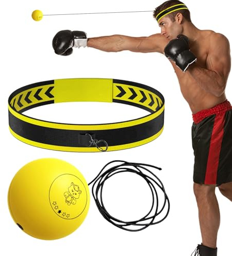 Palla di riflesso per Boxe – Fascia di allenamento di reazione per principianti, sportivi multifunzionali, per coordinamento visivo per adulti amanti dello sport di combattimento