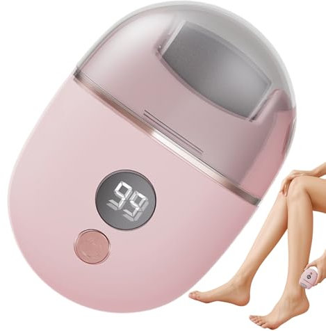 Rimuovi Calli Elettrico - Rimozione Calli Piedi Elettrico - Kit Ricaricabile con 3 Testine per Talloni Screpolati e Pelle Secca