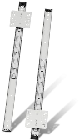 NECILO Pocket Door Schiene, silber, 600 mm, 1 Paar