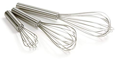 Norpro Balloon Wire Whisk Set of 3 Stainless Steel Stir/Mix/Beat 6 /8/ 10