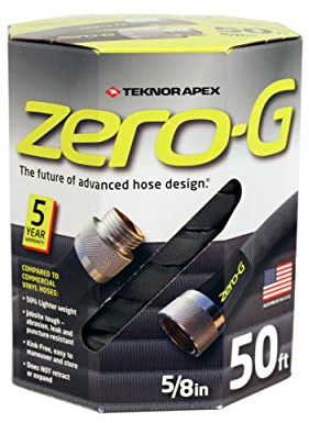 New zero-G 4001-50 Lightweight, Ultra Flexible, Durable, Kink-Free Garden Hose, 5/8-Inch by 50-Feet