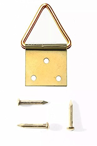 50 Stück Bilder-Klappösen – Größe: 5 (40 x 20 mm) – inkl. Nägel | Bilderhaken | Bildaufhänger | Bildhaken | Bilderrahmen | Bildmontage | Rahmungszubehör | Wandbefestigung