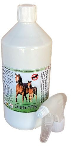 Anti Mouche Répulsif Naturel Chevaux, Poneys - Distri'Fly - 500 ML