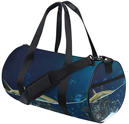 Montoj Seesack für Aquarien, klein, Hai-Motiv, groß