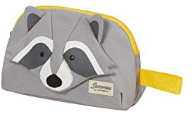 Samsonite Happy Sammies Eco - Kulturbeutel, 22 cm, 2.5 L, Grau (Raccoon Remy)