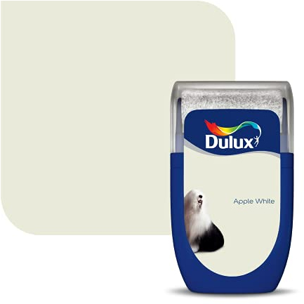 Dulux Walls & Ceilings Tester Paint, Apple White, 30 ml