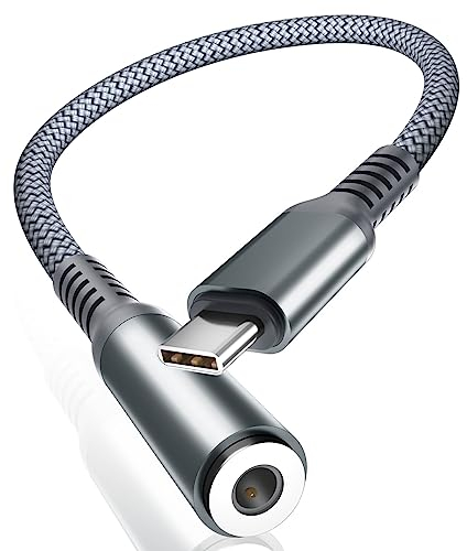 BASESAILOR for iPhone 17 Air 16 Headphone Aux Adapter,USB C to 3.5mm Audio Converter,Type C to Jack for Apple 15 Pro Max Plus,iPad 10 10th,Air 4th 5 5th Mini 6 6th 7 7th Generation,Galaxy,Google Pixel