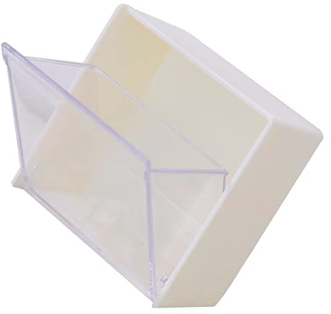 LALAFINA Scatola Porta-cotone Da Parete Senza Fori, Porta Dischetti Di Cotone Coperchio a Ribalta in Materiale Resistente, Organizer Cosmetico Salvaspazio Per Bagno e Cameretta