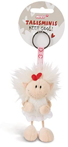 NICI Schlüsselanhänger Talismins Engel 7cm, Weiß