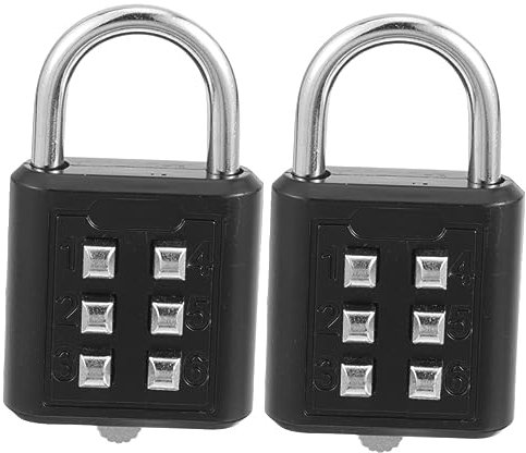 ABOOFAN 2stücke Reisegepäck Zahlenschloss Stelliges Passwort-vorhängeschloss Aus Zinklegierung Wetterfest Für Schließfächer Werkzeugkästen Fitnessräume Und Mehr