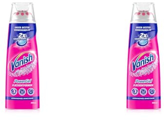 Vanish Fleckenentferner PowerGel – 1 x 200 ml – Gel zur Fleckentfernung ohne Chlor – Für die Vorbehandlung bunter und weißer Wäsche (Packung mit 2)