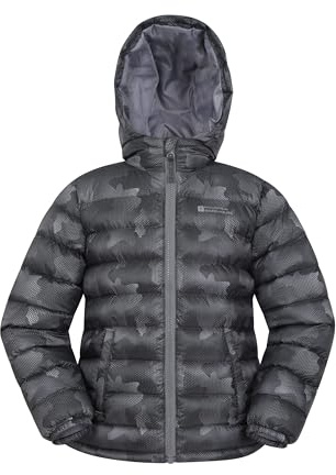 Mountain Warehouse Seasons Kids Padded Puffer Jacket Black (Printed) 2-3y