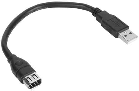 Cavo Firewire, Cavo Adattatore IEEE 1394 da 6 Pin Femmina a USB 2.0 AM per la Maggior Parte delle Videocamere DV, 20 Cm