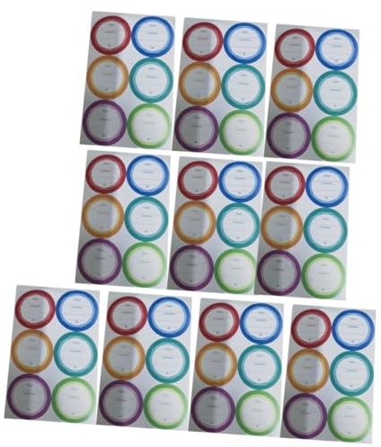 SHINEOFI Waterproof Date Labels 60pcs Pp Synthetic Paper Bottle Stickers Note Stickers Handwriting Date Labels Easy to Paste for Bottles and Food Storage Bags Suitable for Home and Office