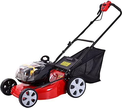 DDKYHU Tondeuses à Gazon électriques à Batterie Lithium-ION 48 V Tondeuses à Gazon Portables sans Fil à conducteur Marchant Largeur de Coupe de 43 cm 8 hauteurs de Coupe réglables