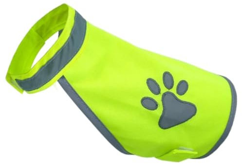 Hund reflektierende Weste hohe Sichtwehrpulver Nacht Sicherheitswesten Haustier Jacke Fluoreszenz Grüne M Hund Sicherheit Westen