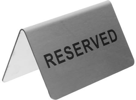 FUNOMOCYA Reserviert-tischschild Metall Für Hochzeiten Restaurants Veranstaltungen Langlebig Robust Praktisch
