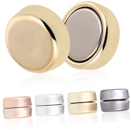 PLAFOPE 4 Paar Magnet Hijab Nadeln Schalmagneten Aus Legierung in Vier Farben Nadellose Schalversierungen Vielseitige Hijab Accessoires Für Frauen