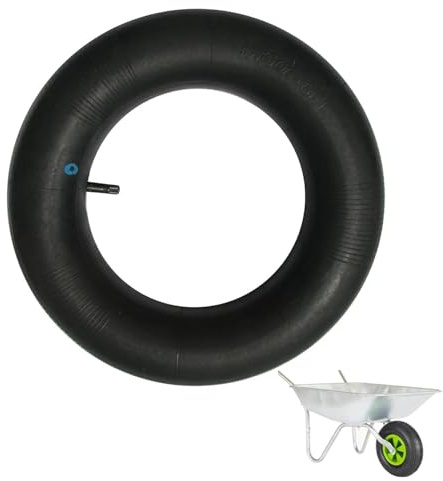 Inner Tube for Wheelbarrow 4.00-8 Barrow Spare Wheel Bent Valve Stem Replacement Wheelbarrow Tire Inner Tube for Hand Trucks Lawn Mowers Trailers