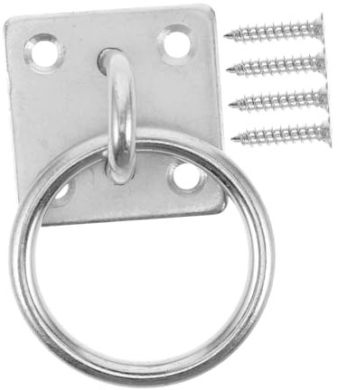 Yardwe Robustes Pferdezubehör und Einfacher Bedienung mit Multifunktionalem Design Anbinderinge aus Eisen mit Schrauben für Pferdeanhänger im Pferdestall