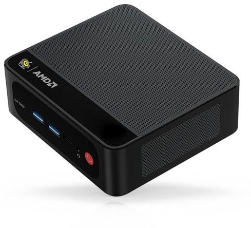 Beelink SER5 Mini PC, AMD Ryzen 5 5500U (6C/12T, 4.0 GHz) Mini Ordenador de Sobremesa,16 GB RAM DDR4 3200 MHz, 500 GB SSD, USB3.2, 2.5 G LAN, WiFi 6, BT5.4, hasta Tres Monitores con HDMI, DP, USB-C