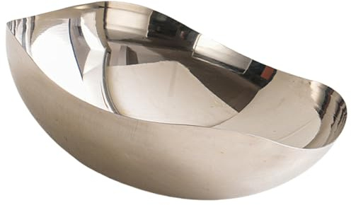 Diogeynu Large Serving Bowl Stainless Steels Fruit Bowl Countertops Modern Fruit Basket Snacks Storage Decorative Centerpiece Bowl